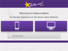 Tablet Screenshot of hollywoodbets.net